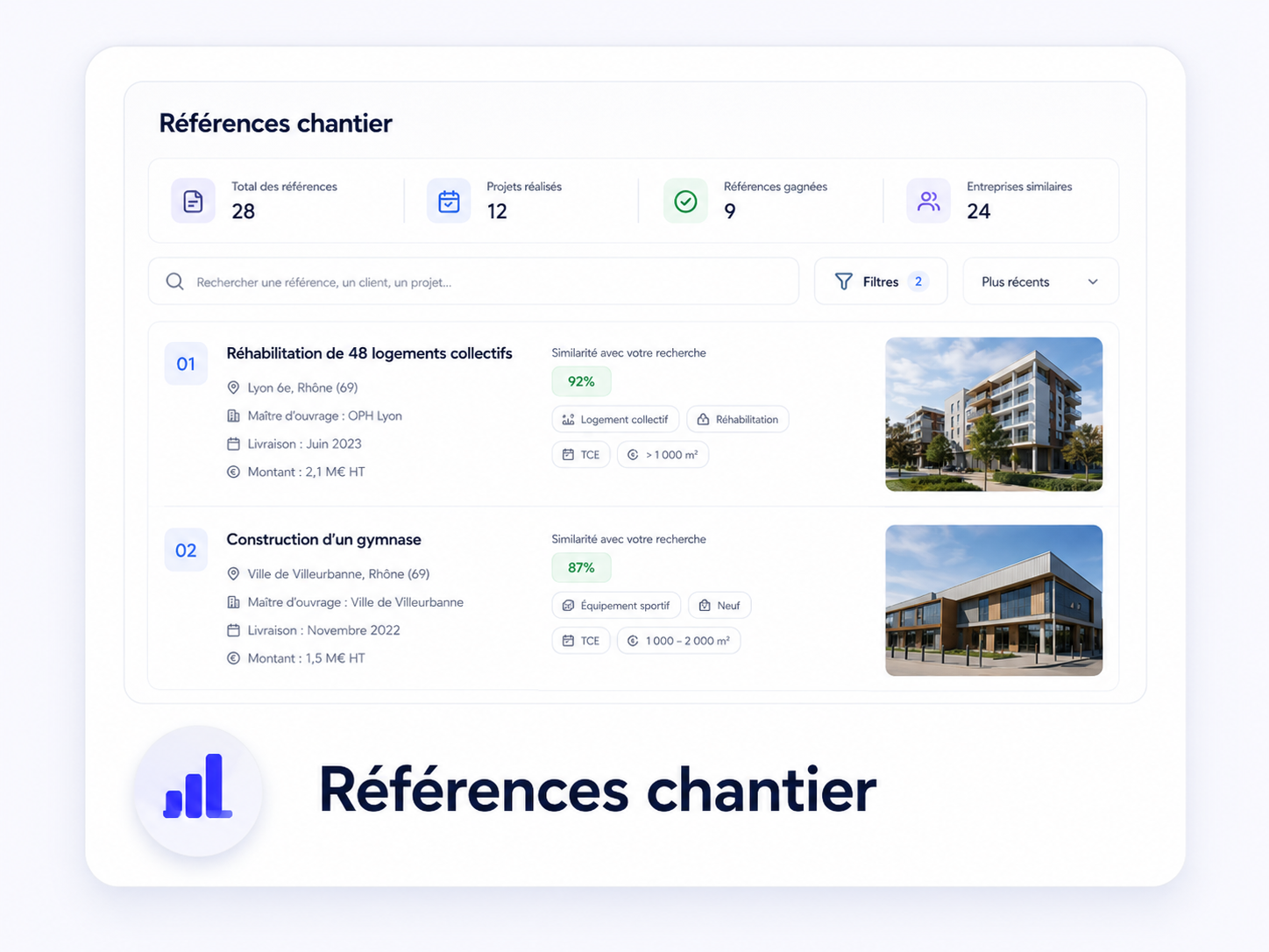 Références chantier